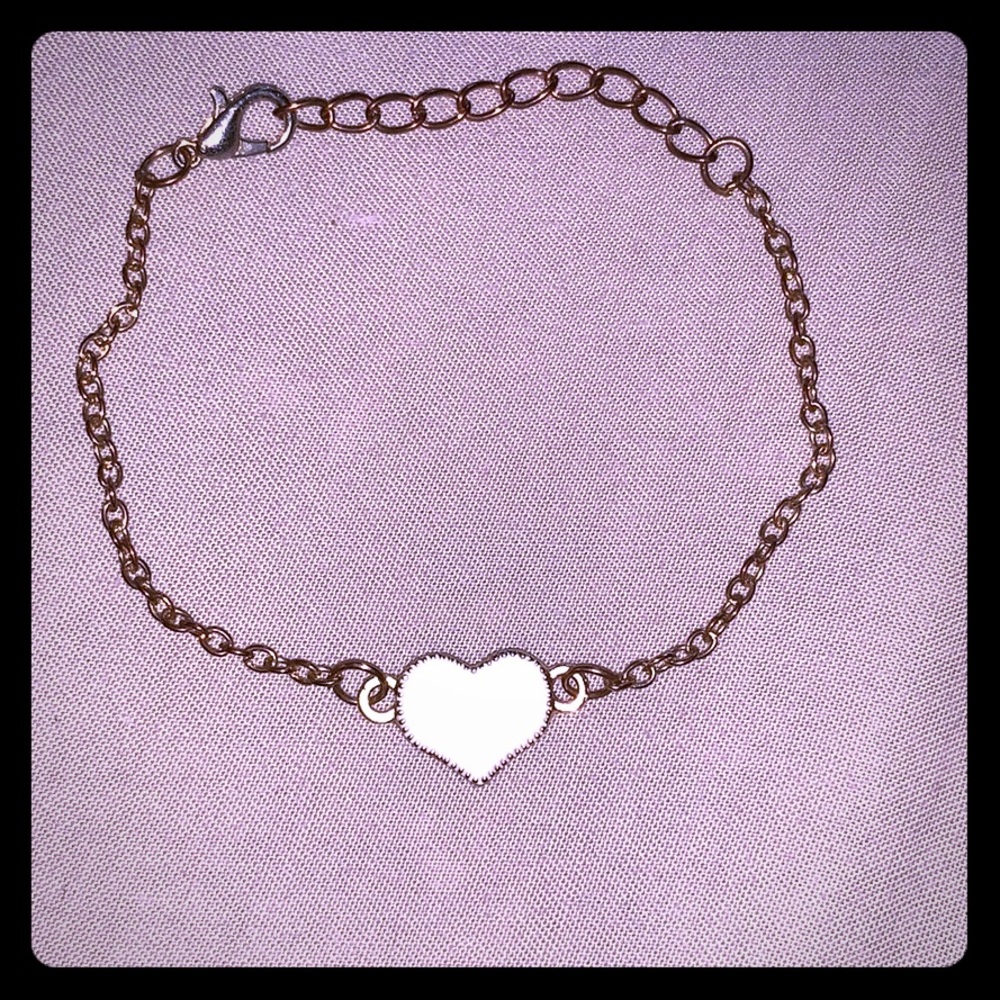 White heart bracelet